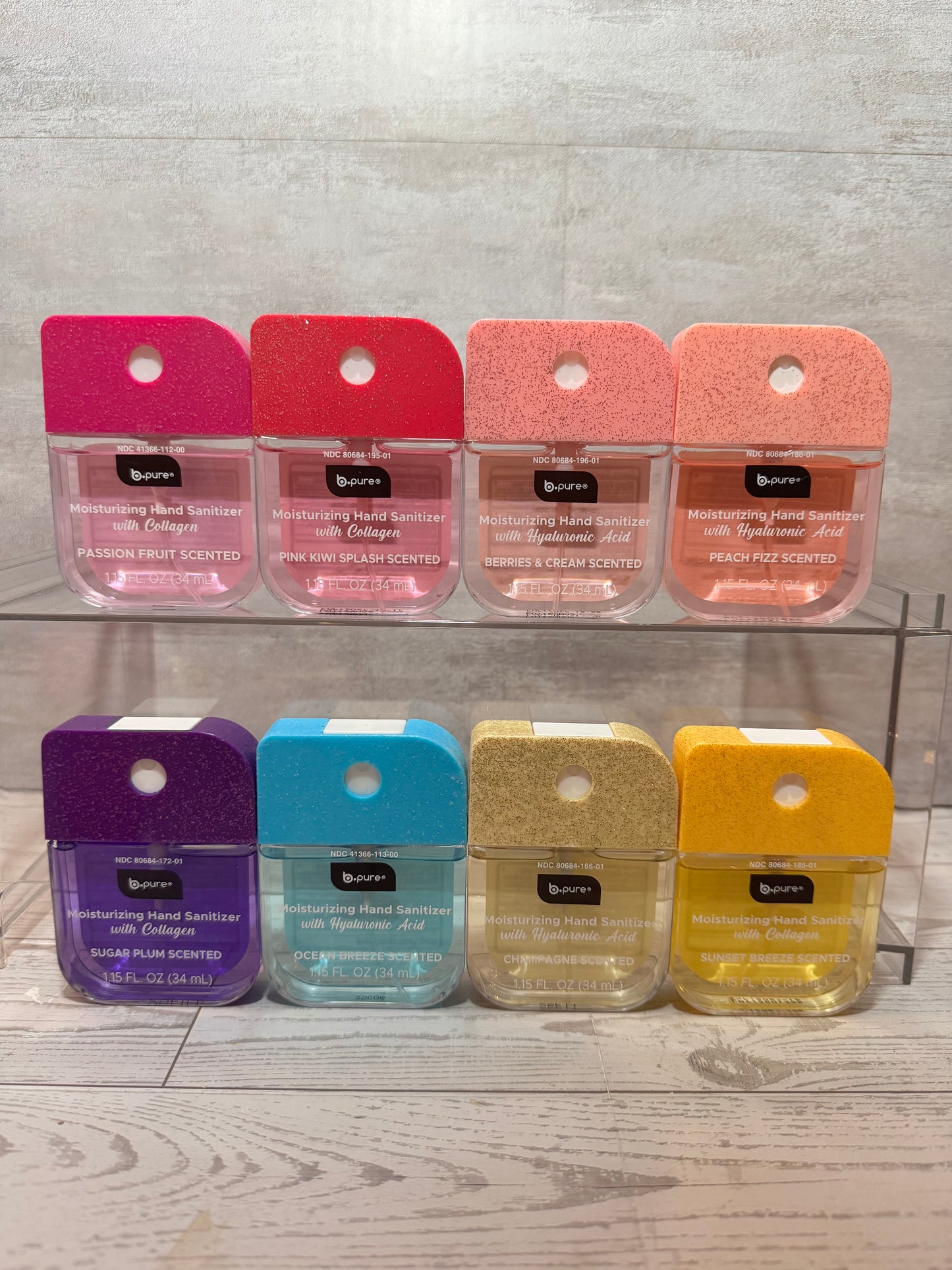 B Pure Glitter Hand Sanitizers