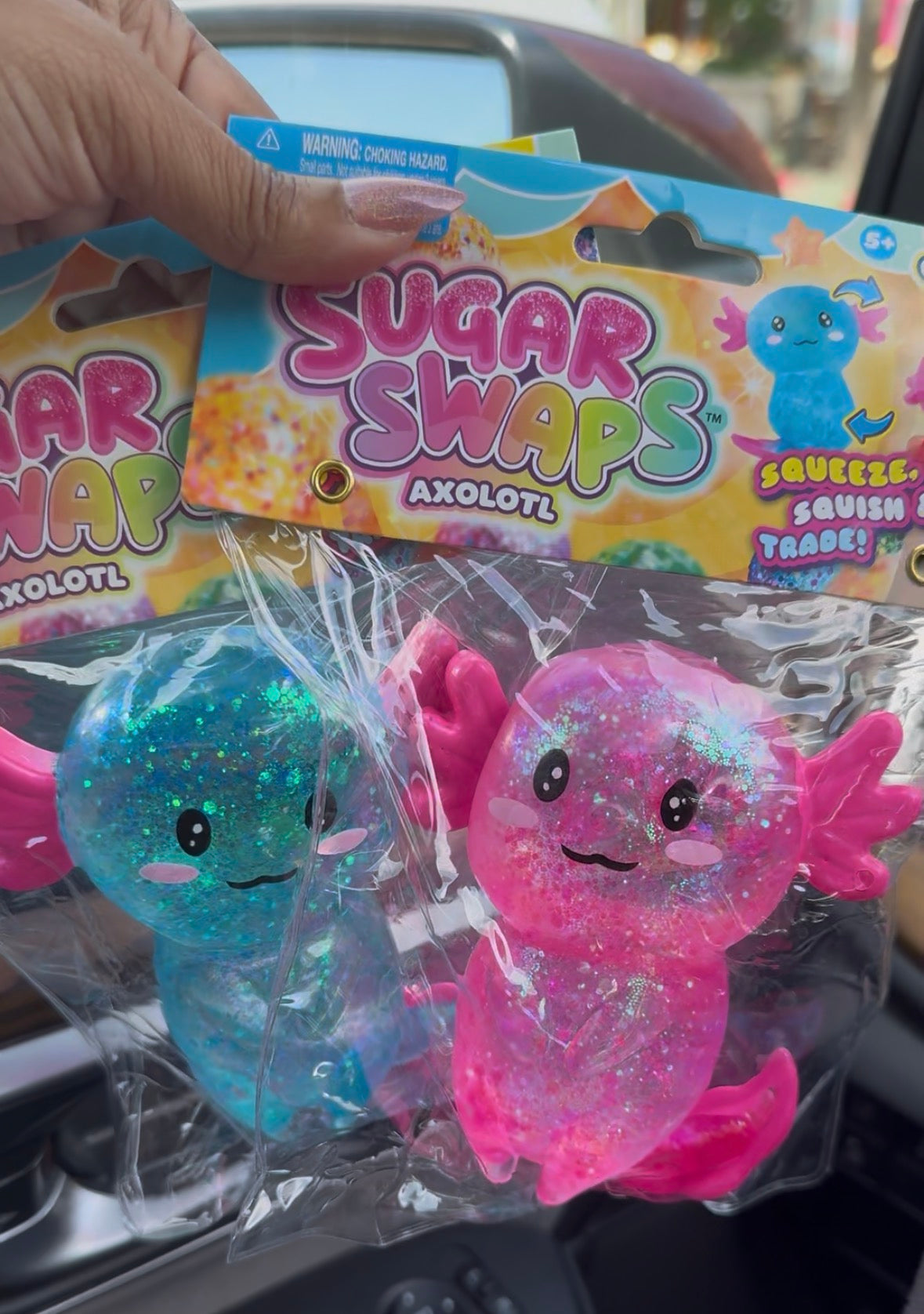 Sugar Swaps Glitter Axolotl Sugar Squishy *Preorder Only* Ships 6/20