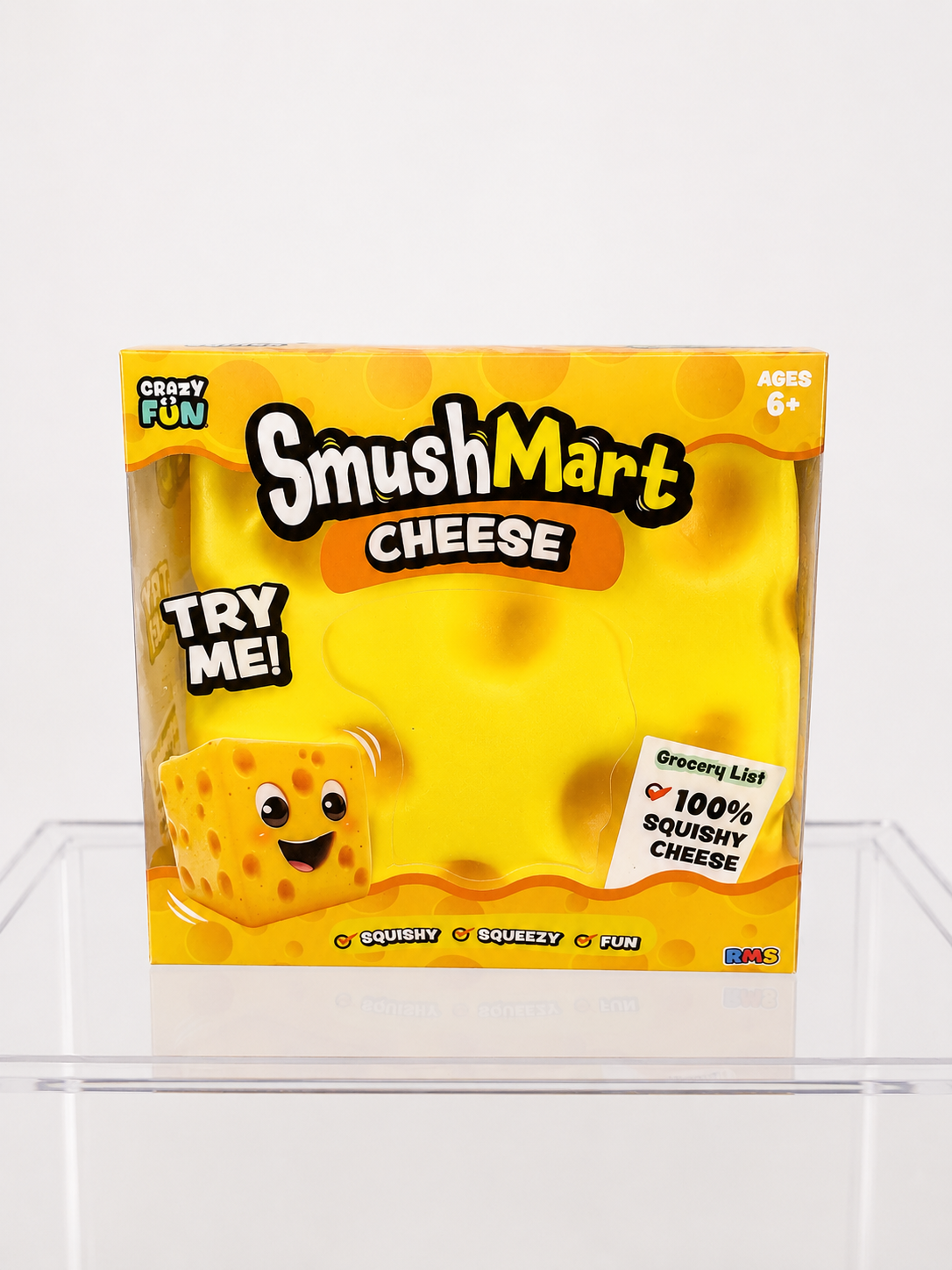 SmushMart Jumbo Cheese Squishy