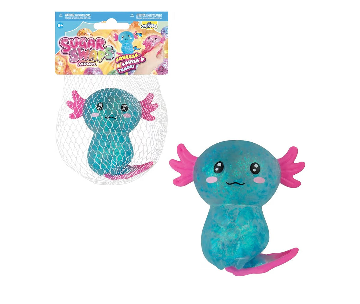 Sugar Swaps Glitter Axolotl Sugar Squishy *Preorder Only* Ships 6/20