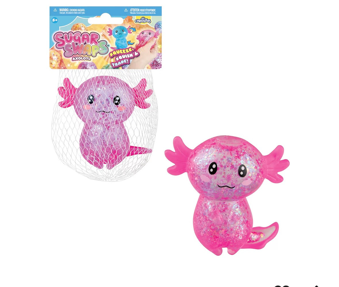 Sugar Swaps Glitter Axolotl Sugar Squishy *Preorder Only* Ships 6/20